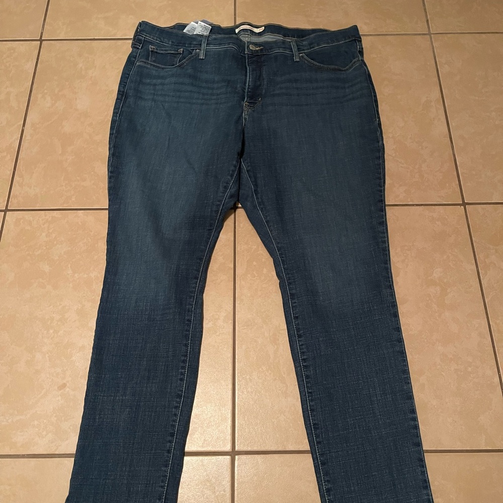 Levi's Dark Blue Straight Leg Women's Jeans